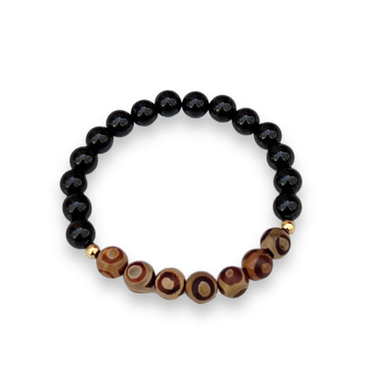 Evil Eye & Onyx Bracelet
