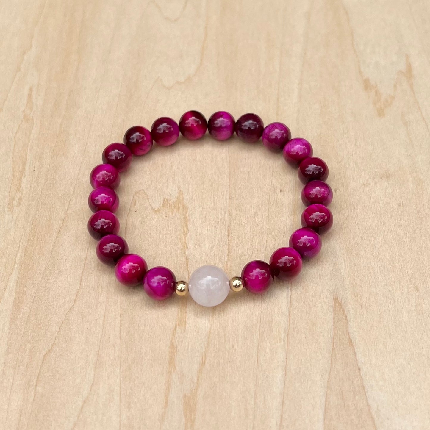 Pink Tiger Eye Bracelet